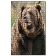 Cakapuzzle Büyük Boz Ayı Yakın Çekim Ahşap 500 Parça Puzzle
