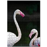 Cakapuzzle Büyük Küçük Filamingolar Görseli Mdf 120 Parça Puzzle