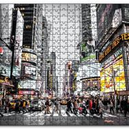 Cakapuzzle Büyükşehir Karmaşası ve İnsanlar Mdf 255 Parça Puzzle
