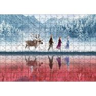 Cakapuzzle Buzlar Kraliçesi Ve Arkadaşları Animasyon 120 Parça Ahşap Puzzle