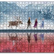 Cakapuzzle Buzlar Kraliçesi ve Arkadaşları Animasyon Mdf 120 Parça Puzzle