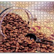 Cakapuzzle Cam Kavanoz Kahve Çekirdekleri Çuval Zemin Mdf 255 Parça Puzzle