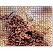 Cakapuzzle Cam Kavanoz Kahve Çekirdekleri Çuval Zemin Mdf 500 Parça Puzzle