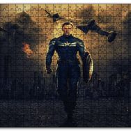 Cakapuzzle Captain America Gecede Savaş Ahşap 1000 Parça Puzzle