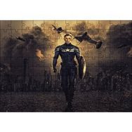 Cakapuzzle Captain America Gecede Savaş Mdf 120 Parça Puzzle