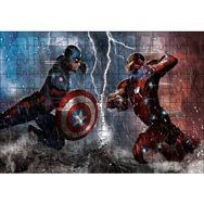 Cakapuzzle Captain America Iron Man Mdf 120 Parça Puzzle