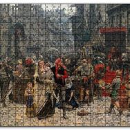 Cakapuzzle Carl Gustaf Hellqvist Ortaçağ Resmi Pazar Yeri Mdf 120 Parça Puzzle