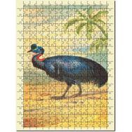 Cakapuzzle Cassowary ve Kuş Görseli Mdf 500 Parça Puzzle