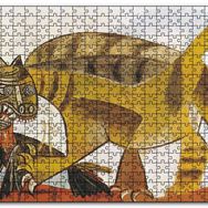 Cakapuzzle Cat Catching A Bird 1939 By Pablo Picasso Mdf 120 Parça Puzzle