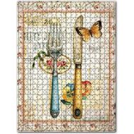 Cakapuzzle Çatal Bıçak Kelebek Afiş Görseli 120 Parça Puzzle