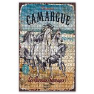 Cakapuzzle Çatlak Zeminde Koşan Vahşi Atlar Ahşap 1000 Parça Puzzle