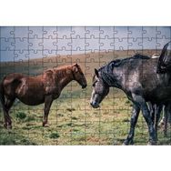 Cakapuzzle Çayırda Yılkı Atları Mdf 120 Parça Puzzle