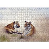 Cakapuzzle Çayırdaki Kaplan Çifti Mdf 500 Parça Puzzle