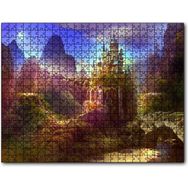 Cakapuzzle Cennet Tepelerindeki Kale Mdf 120 Parça Puzzle