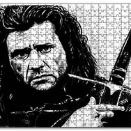 Cakapuzzle Cesur Yürek Siyah Beyaz Mdf 1000 Parça Puzzle