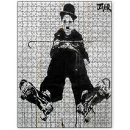 Cakapuzzle Chaplin ve Patenleri Illüstrasyon Görseli 120 Parça Puzzle