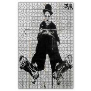Cakapuzzle Chaplin ve Patenleri İllüstrasyon Görseli Ahşap 1000 Parça Puzzle
