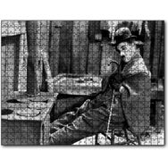 Cakapuzzle Charlie Chaplin Ayakları Soba İçinde Uyuyor Mdf 255 Parça Puzzle