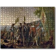 Cakapuzzle Christopher Columbus Askerler ve Yerli Halk Mdf 500 Parça Puzzle
