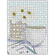 Cakapuzzle Çiçek Mektup ve Kahve 255 Parça Ahşap Puzzle