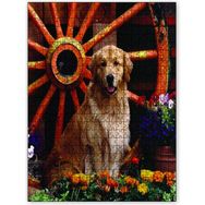 Cakapuzzle Çiçekler Köpek 255 Parça Ahşap Puzzle