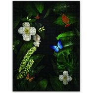 Cakapuzzle Çiçekler Yapraklar ve Kelebekler Mdf 120 Parça Puzzle