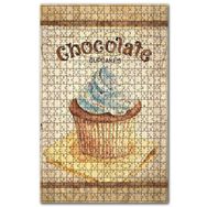 Cakapuzzle Çikolatalı Oupcakes Afişi Görseli Ahşap 1000 Parça Puzzle