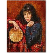 Cakapuzzle Çingene Kadın ve Defi 120 Parça Mdf Puzzle