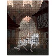 Cakapuzzle Çıplak Lady Godiva Beyaz At Üzerinde Ahşap 255 Parça Puzzle