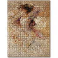 Cakapuzzle Çizim Çıplak Kadın Figürü Görseli Mdf 120 Parça Puzzle