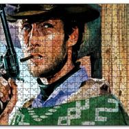 Cakapuzzle Clint Eastwood Yeşil Pançolu ve Silahlı Mdf 1000 Parça Puzzle