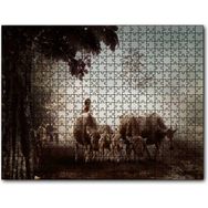 Cakapuzzle Çoban ve Küçük Sürüsü Mdf 1000 Parça Puzzle