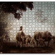 Cakapuzzle Çoban ve Küçük Sürüsü Mdf 120 Parça Puzzle