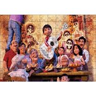 Cakapuzzle Coco Pixar Masada Gitar Çalıyor Mdf 120 Parça Puzzle