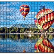 Cakapuzzle Coloradoda Sıcak Hava Balonları Görseli Mdf 120 Parça Puzzle