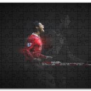 Cakapuzzle Cristiano Ronaldo Şeffaf Yansıma Arkaplan Mdf 255 Parça Puzzle