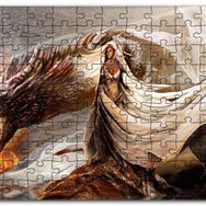 Cakapuzzle Daenerys Targaryen Dragon Game Of Thrones Mdf 500 Parça Puzzle
