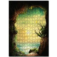 Cakapuzzle Dağ Mağarasından Deniz Manzarası Mdf 120 Parça Puzzle