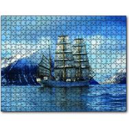 Cakapuzzle Dağlar Arasında Süzülen Yelkenli Mdf 120 Parça Puzzle