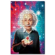 Cakapuzzle Dahi Albert Einstein Atomun Simgesi Görseli Ahşap 500 Parça Puzzle