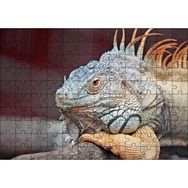 Cakapuzzle Dal Üzerinde Dinlenen Dev Kertenkele Mdf 120 Parça Puzzle