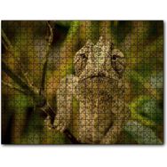 Cakapuzzle Dalda Boz Renkli Bukalemun Mdf 255 Parça Puzzle