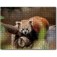 Cakapuzzle Dalda Dinlenen Kızıl Panda Mdf 120 Parça Puzzle