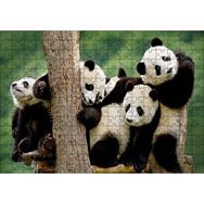 Cakapuzzle Dalda Oynayan Yavru Pandalar 120 Parça Ahşap Puzzle