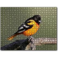Cakapuzzle Dalda Turuncu Siyah Egzotik Kuş Mdf 255 Parça Puzzle