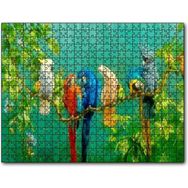 Cakapuzzle Daldaki Renkli Papğanlar Görseli Mdf 120 Parça Puzzle