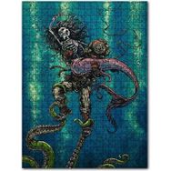 Cakapuzzle Dalgıç ve Deniz Kızı Figürü Görseli Ahşap 1000 Parça Puzzle