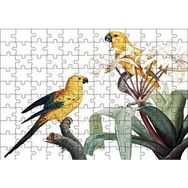 Cakapuzzle Dallar Arasında Sarı Papağanlar Gravür Mdf 120 Parça Puzzle
