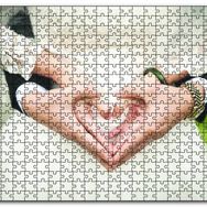 Cakapuzzle Damat Gelin Kalpli Eller Ahşap 500 Parça Puzzle