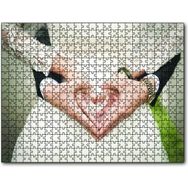 Cakapuzzle Damat Gelin Kalpli Eller Mdf 120 Parça Puzzle